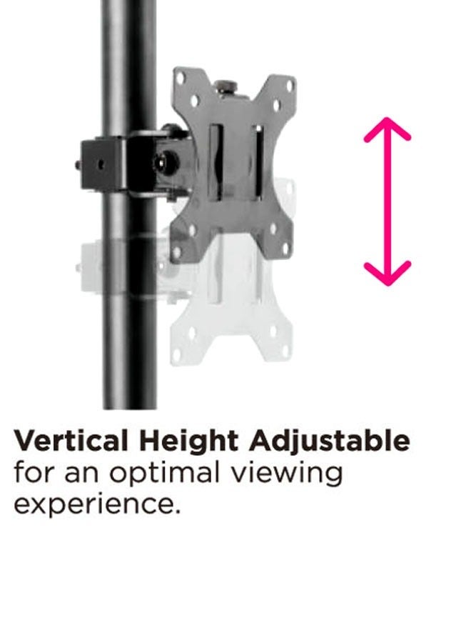 سكيل تك حامل مفصلي اقتصادي SH C01 لشاشة واحدة بمقاس 13-32 بوصة، متوافق مع معايير VESA 100x100، سعة تحميل قصوى 8 كجم - Image 4